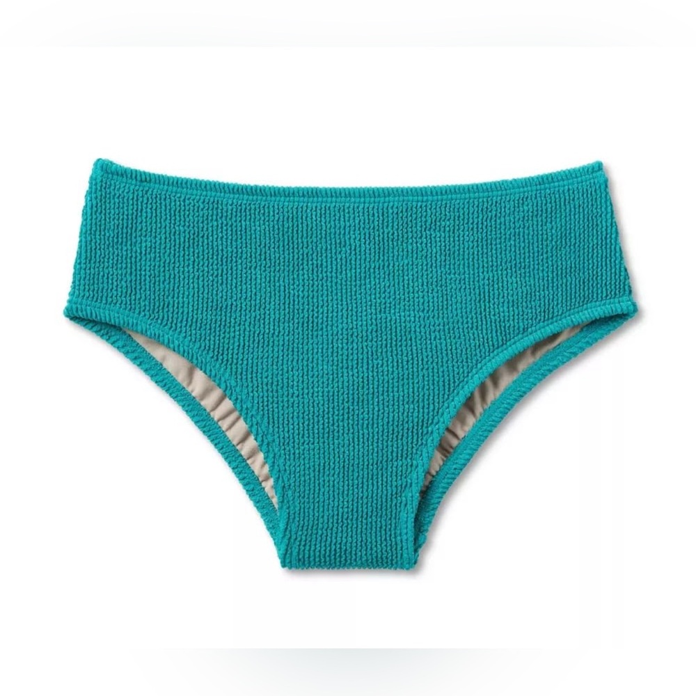 KONA SOL Teal Textured Bikini Bottom nwt (not attached)